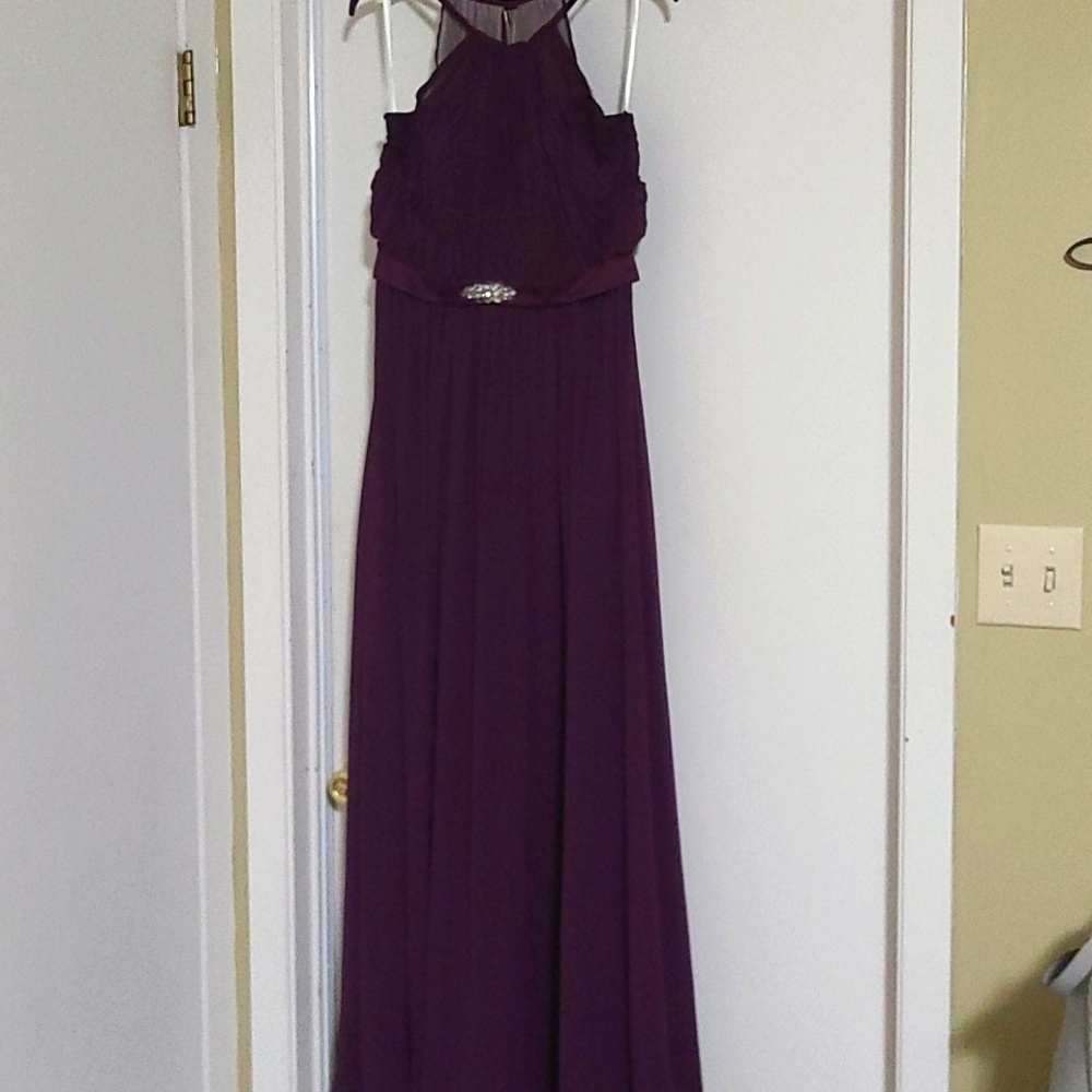Beautiful eggplant formal dress